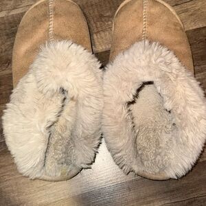 Source Unknown Tan and Cream Women's Slippers